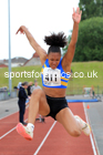 Womens under-20s long jumps, 2022 Northern Senior and Under-20 Champs., Wavertree Athletics Centre, Liverpool. Photo: David T. Hewitson/Sports for All Pics